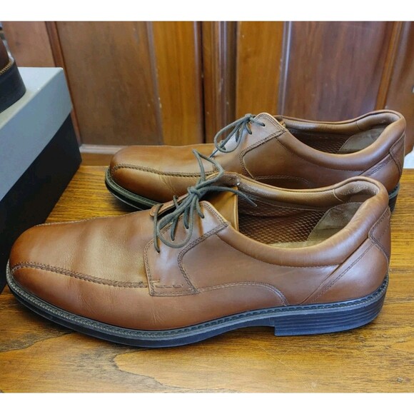 Johnston & Murphy XC-4 Stanton LAMB Run-Off Shoes Waterproof US 13M Tan VGC - Picture 2 of 7